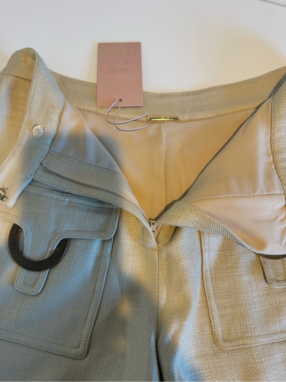 ALEXIS Fio Short Natural Beige Cargo Shorts NWT Size S - Picture 7 of 10